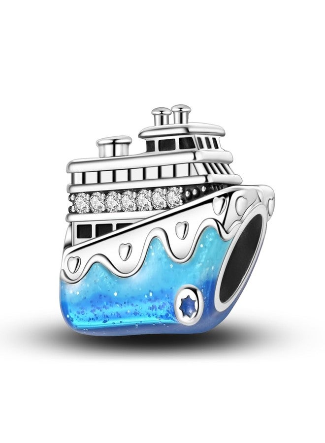 NARMO Ocean Themed Charms for Bracelets 925 Sterling Silver Blue Cruise Charms for Bracelets - Image 1
